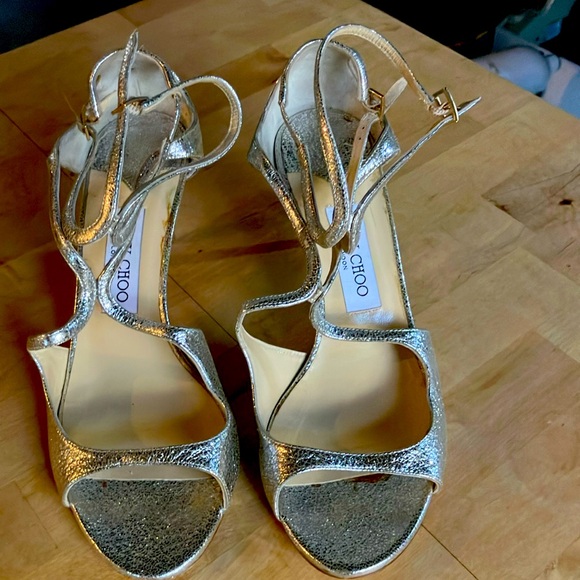 JIMMY CHOO SILVER STILETTOS - Picture 2 of 11